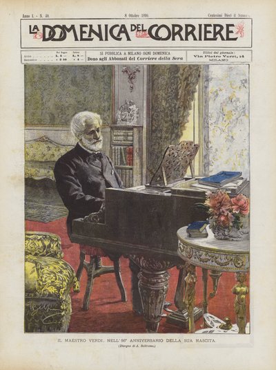 El maestro Verdi, en el 86º aniversario de su nacimiento de Achille Beltrame