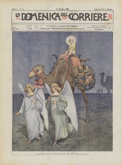 La Navidad, alegoría de A. Beltrame de Achille Beltrame