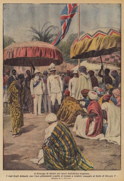 El Príncipe de Gales en el corazón de África tropical de Achille Beltrame