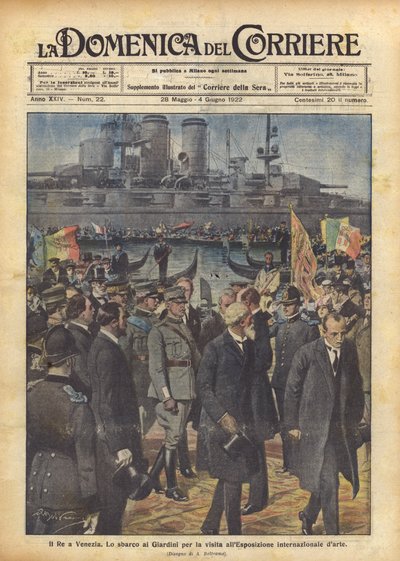 El Rey en Venecia de Achille Beltrame