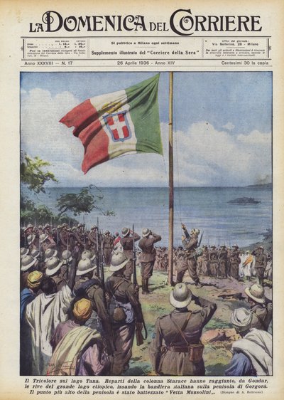 El Tricolor en el lago Tana de Achille Beltrame