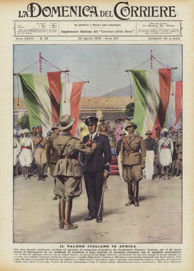 El valor italiano en África de Achille Beltrame