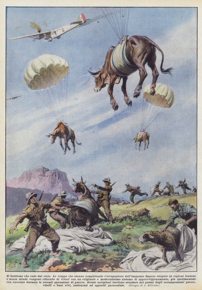 El ganado que cae del cielo de Achille Beltrame