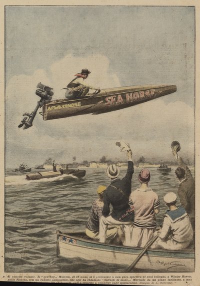 El bote volador de Achille Beltrame
