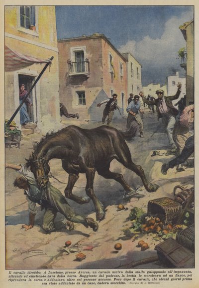 El caballo hidrófobo de Achille Beltrame