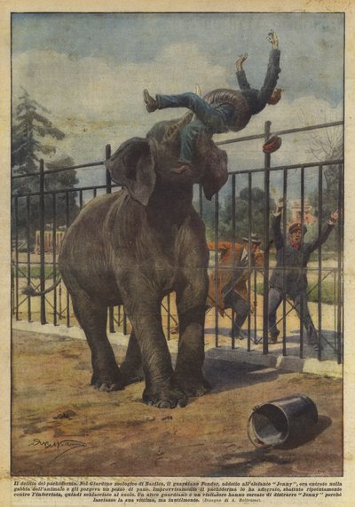 El crimen del paquidermo de Achille Beltrame