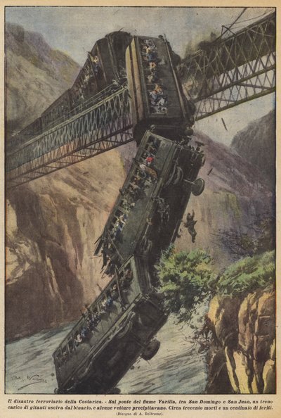 El desastre ferroviario de Costa Rica de Achille Beltrame