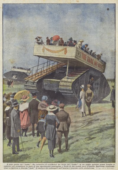 El posguerra de los tanques de Achille Beltrame