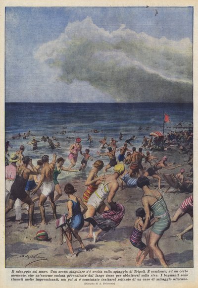 El espejismo en el mar de Achille Beltrame