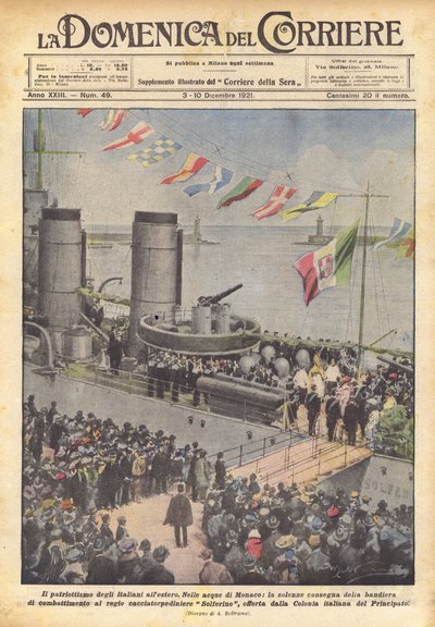 El patriotismo de los italianos en el extranjero de Achille Beltrame