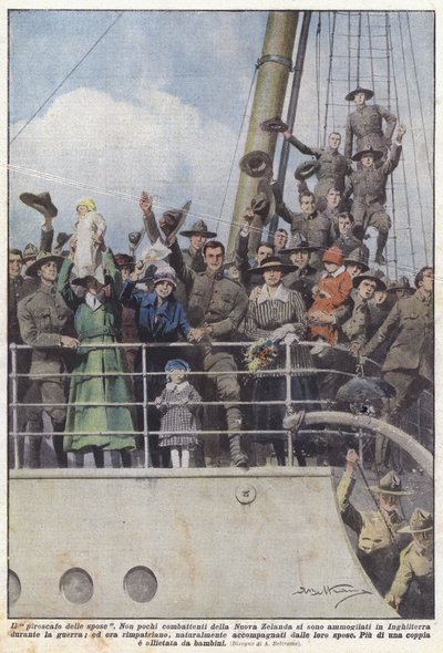 El barco de las novias de Achille Beltrame