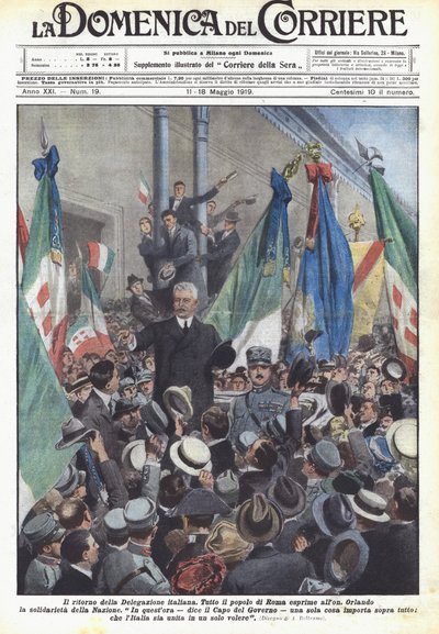 El regreso de la Delegación italiana de Achille Beltrame