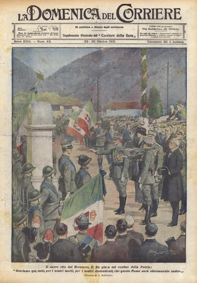 El sagrado rito del Brennero de Achille Beltrame