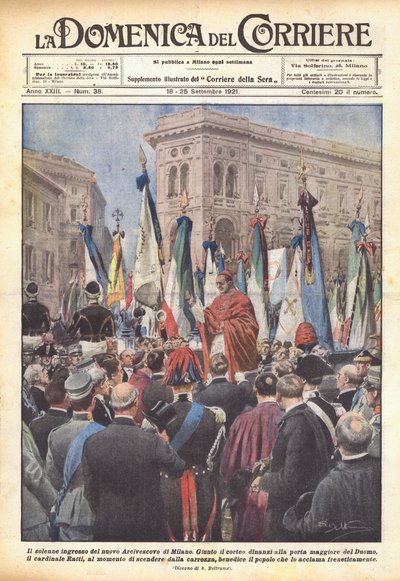 La solemne entrada del nuevo Arzobispo de Milán de Achille Beltrame