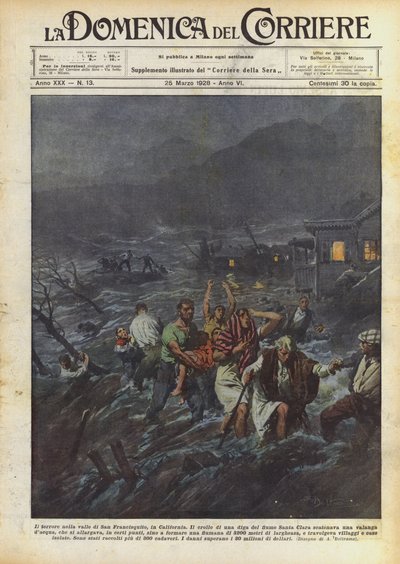 El terror en el valle de San Francisquito, en California de Achille Beltrame