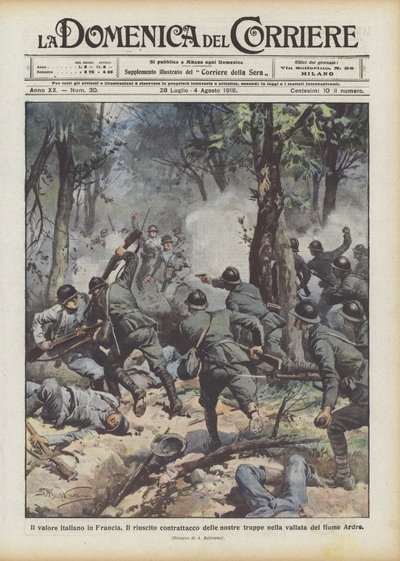 El valor italiano en Francia de Achille Beltrame