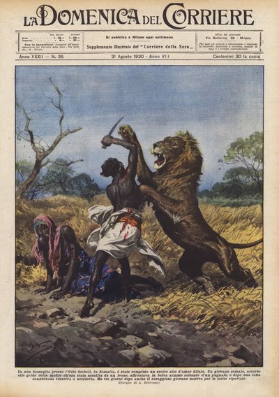 En un matorral cerca del Uebi Scebeli, en Somalia, se realizó un heroico acto de amor filial de Achille Beltrame