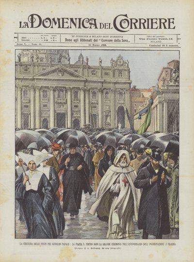 El cierre de las fiestas por el jubileo papal, la Plaza de San Pedro después de la gran ceremonia de Achille Beltrame