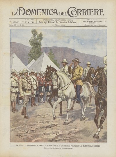 La Guerra Anglo-Boer, el general boer Cronje se rinde al mariscal Roberts de Achille Beltrame