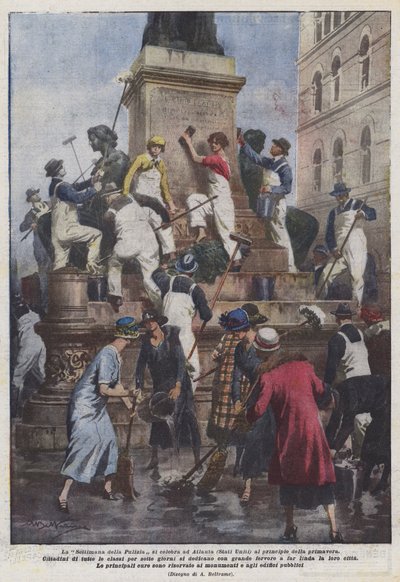 La Semana de la Limpieza se celebra en Atlanta (Estados Unidos) al principio de la primavera de Achille Beltrame