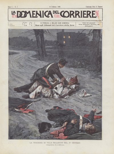 La Tragedia de Villa Bellocchi del 29 de Enero de Achille Beltrame