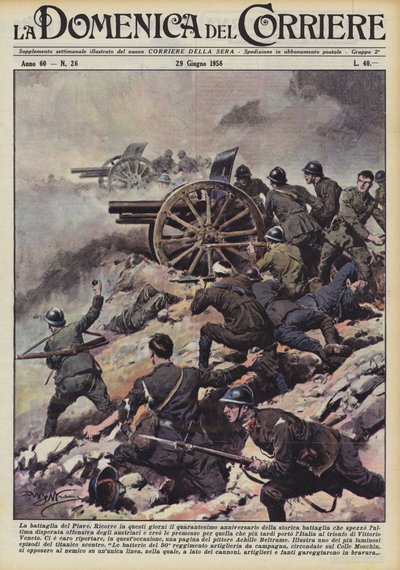 La batalla del Piave de Achille Beltrame