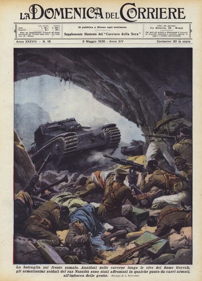 La batalla en el frente somalí de Achille Beltrame