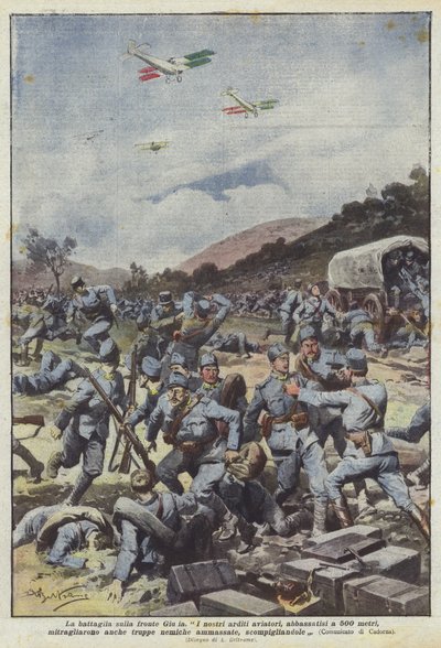 La batalla en el frente de Julia de Achille Beltrame
