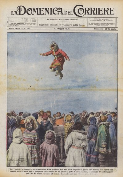 La fiesta de primavera de los esquimales de Achille Beltrame