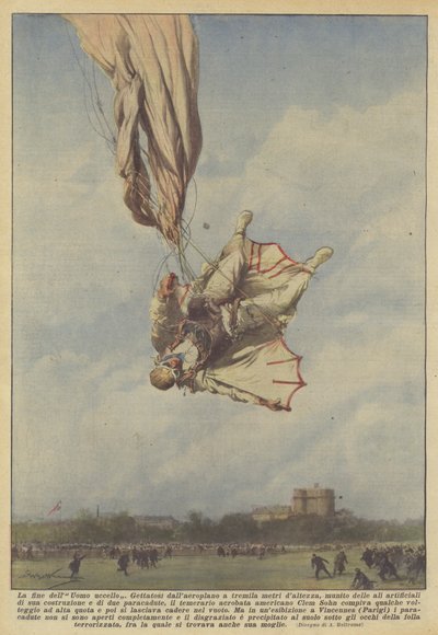 El fin del Hombre pájaro de Achille Beltrame