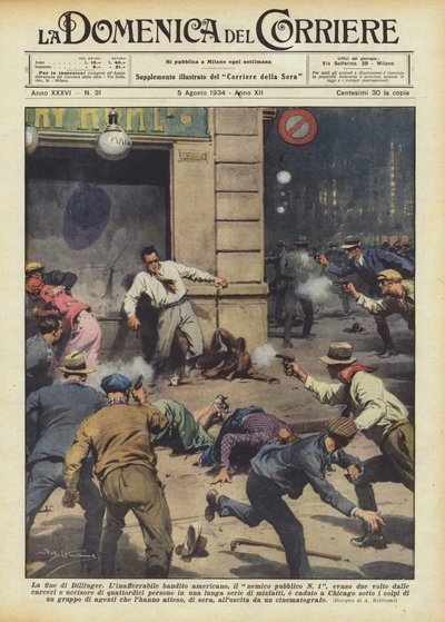 El fin de Dillinger de Achille Beltrame