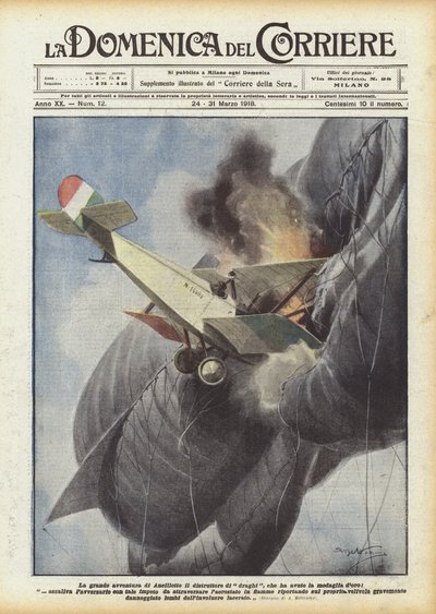 La gran aventura de Ancillotto el destructor de dragones, que recibió la medalla de oro de Achille Beltrame