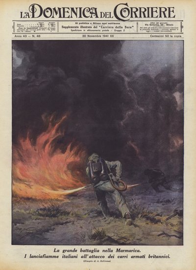 La gran batalla en la Marmárica de Achille Beltrame