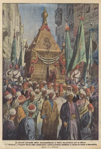 La gran solemnidad veraniega de los musulmanes, en El Cairo de Achille Beltrame