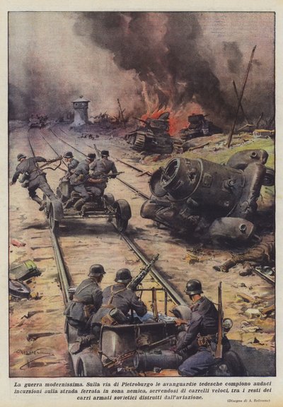 La guerra modernísima de Achille Beltrame