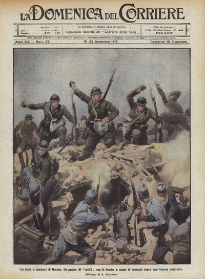 La lucha al noreste de Gorizia de Achille Beltrame