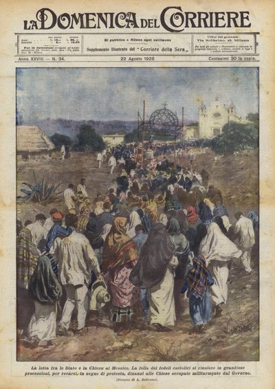 La lucha entre el Estado y la Iglesia en México de Achille Beltrame