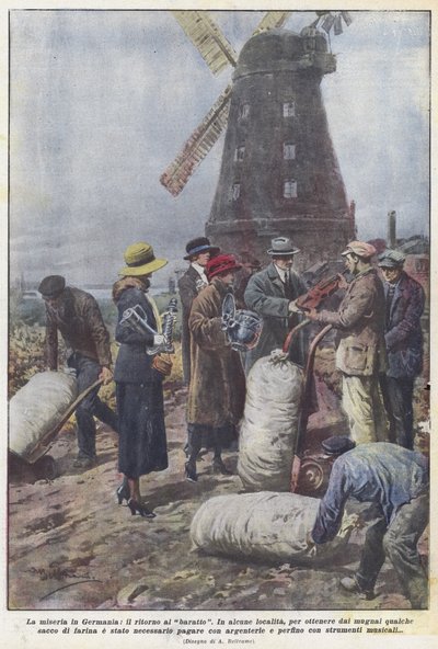 La miseria en Alemania, el regreso al trueque de Achille Beltrame