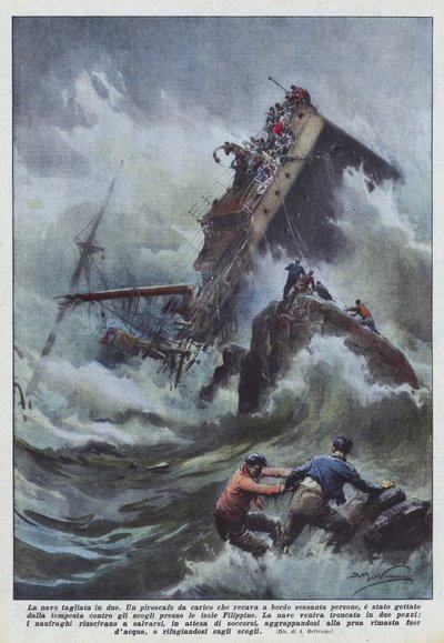 El barco partido en dos de Achille Beltrame