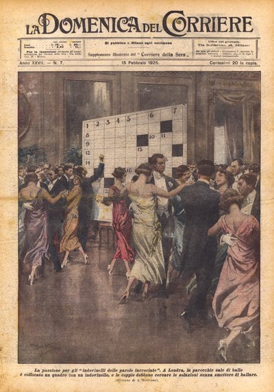 La pasión por los crucigramas de Achille Beltrame