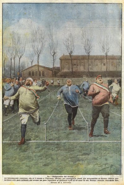 La polisportiva de los Grassi, una interesante reunión, que se celebró en Vigevano (Pavía) de Achille Beltrame