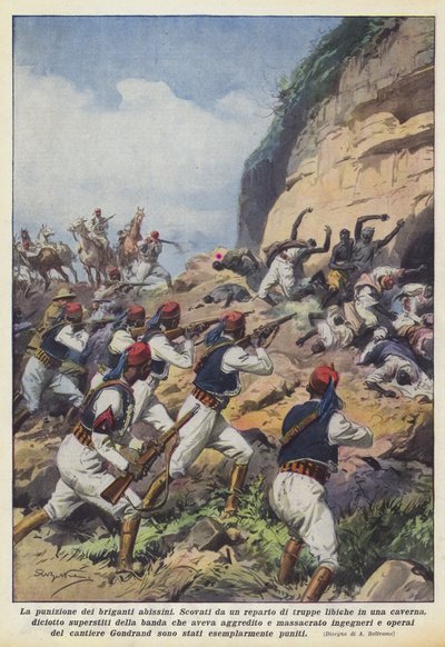 El castigo de los bandidos abisinios de Achille Beltrame