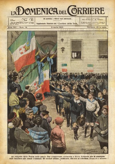 La religión de la Patria en las escuelas de Achille Beltrame