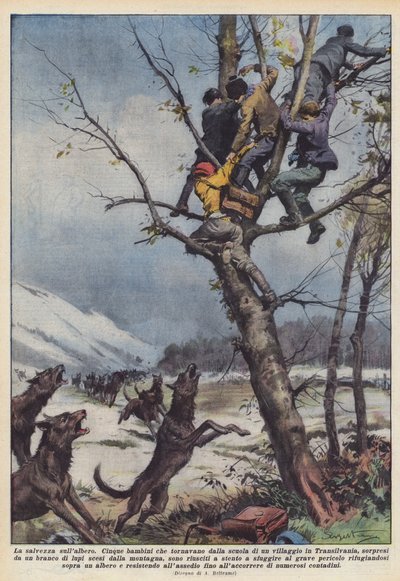 La salvación en el árbol de Achille Beltrame