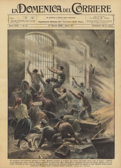 El desastre en el arsenal militar de Sofía de Achille Beltrame