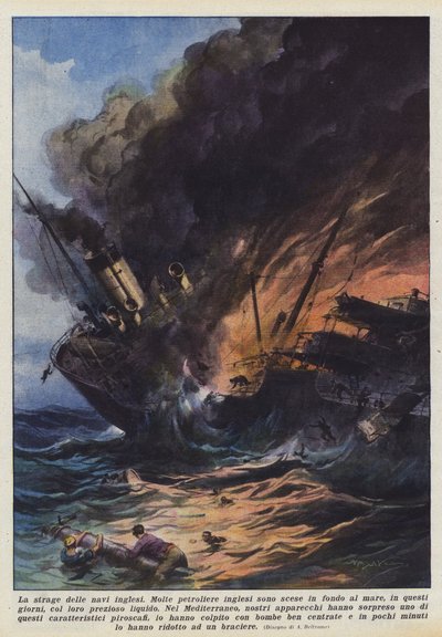 La masacre de los barcos ingleses de Achille Beltrame