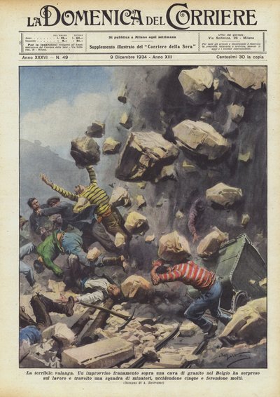 La terrible avalancha de Achille Beltrame