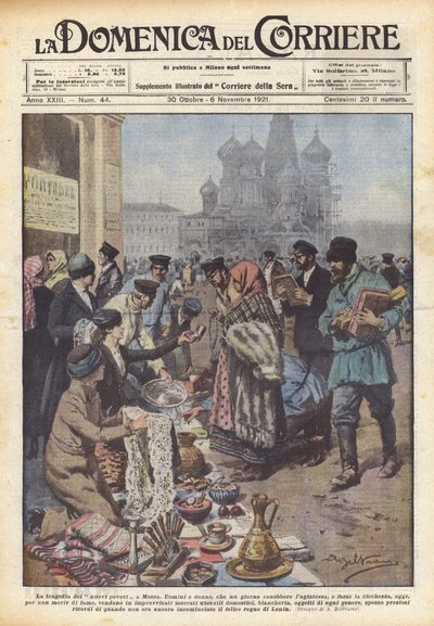 La tragedia de los nuevos pobres en Moscú de Achille Beltrame