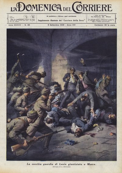 La vieja guardia de Lenin ejecutada en Moscú de Achille Beltrame