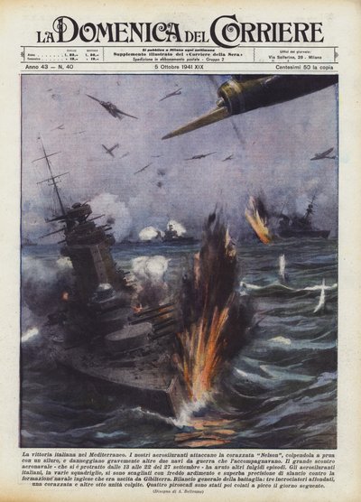 La victoria italiana en el Mediterráneo de Achille Beltrame